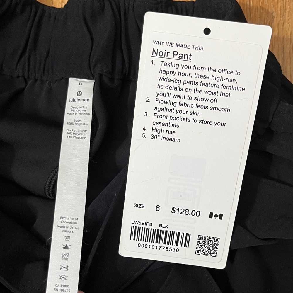 lululemon athletica Noir Pant - Black - Picture 2 of 7